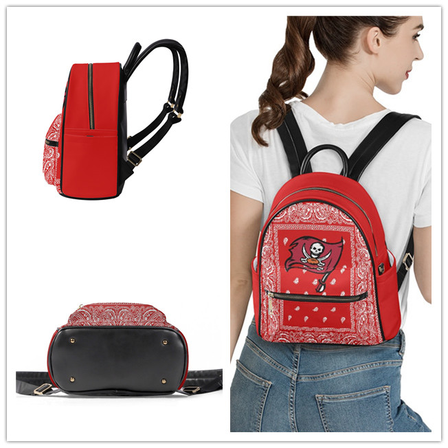 Tampa Bay Buccaneers PU Leather Casual Backpack 001